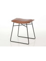 Tabouret kilian cuir camel