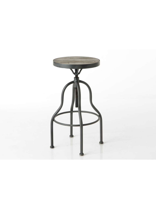 Tabouret de bar Vintage bois et métal