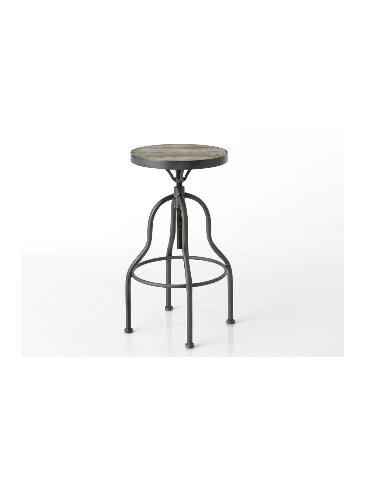 Tabouret de bar Vintage bois et métal