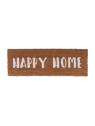 Tapis de porte Happy home blanc