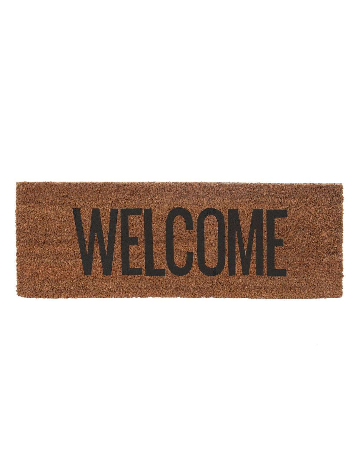 Tapis de porte Welcome noir Present time