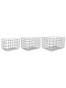 Set de 3 paniers de rangement design Noir