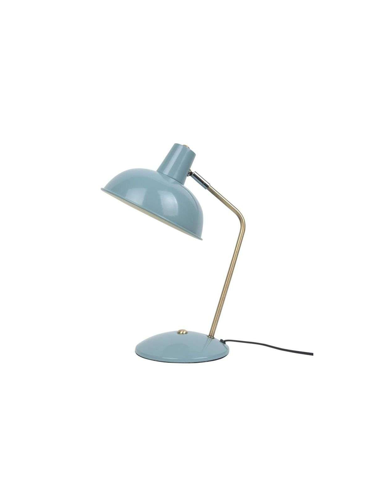 Lampe à poser Hood métal mat bleu