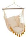 Chaise Suspendue Floche ocre