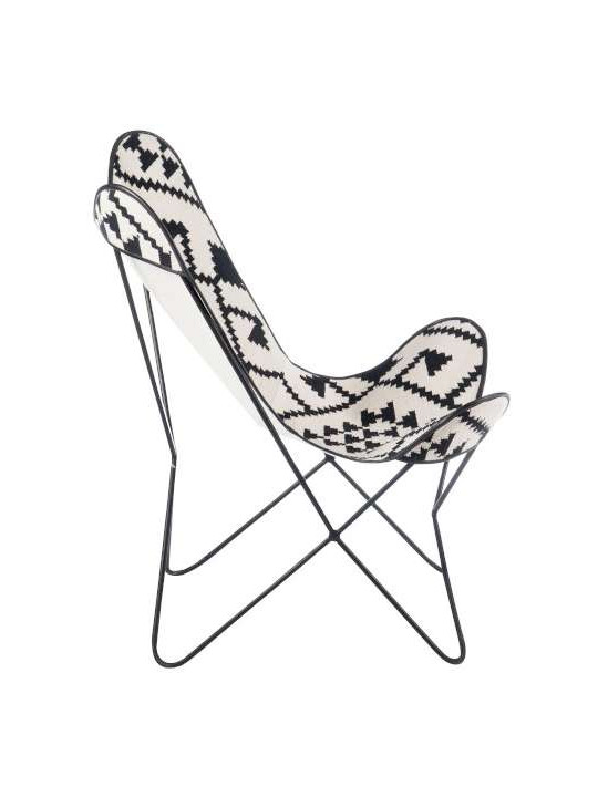 Chaise Lounge Graphique noir et blanc