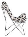 Chaise Lounge Graphique noir et blanc