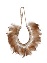 Collier Plumes/Coquillages Boho