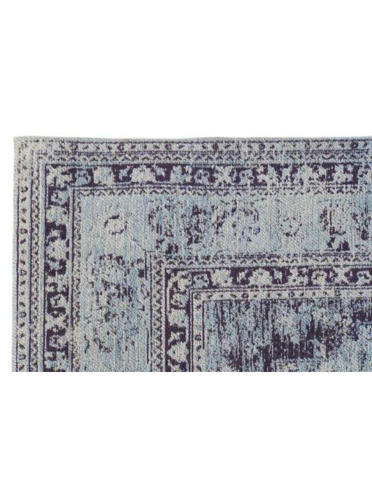 Tapis en coton bleu vieilli 200*290 cm