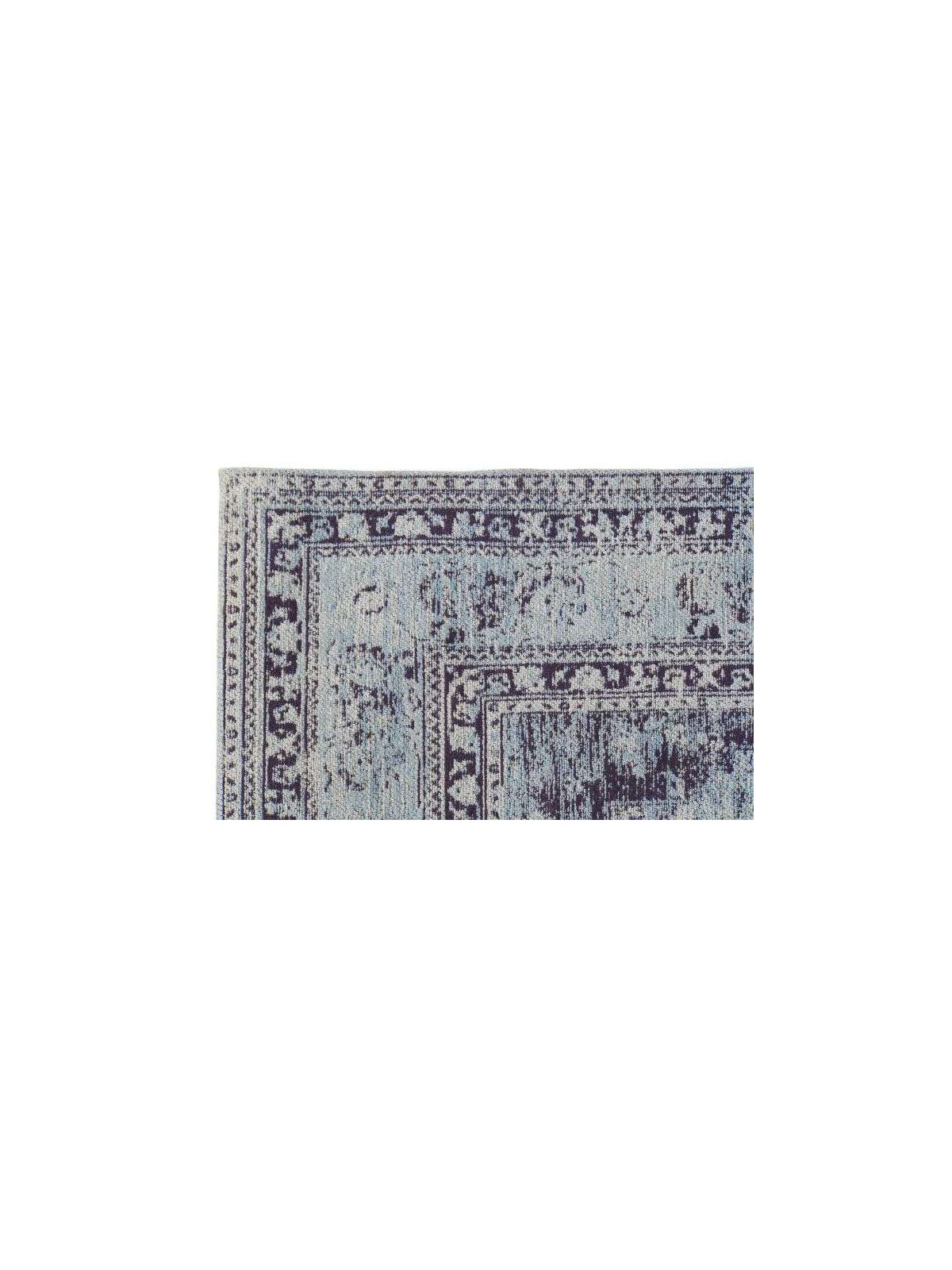 Tapis en coton bleu vieilli 200*290 cm