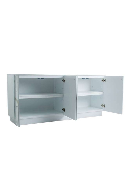 Buffet rectangulaire Cesis blanc et doré vical home