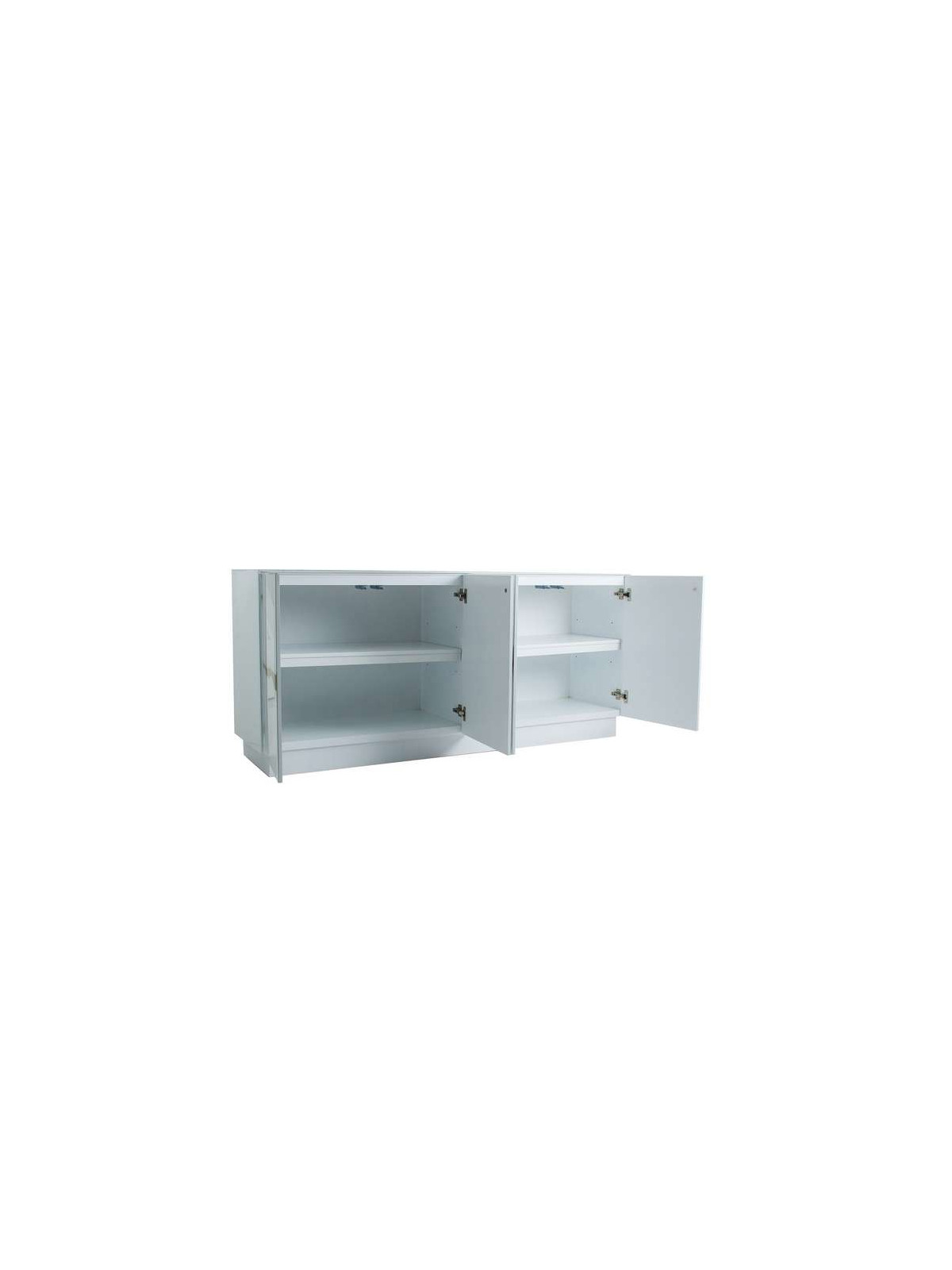 Buffet rectangulaire Cesis blanc et doré vical home