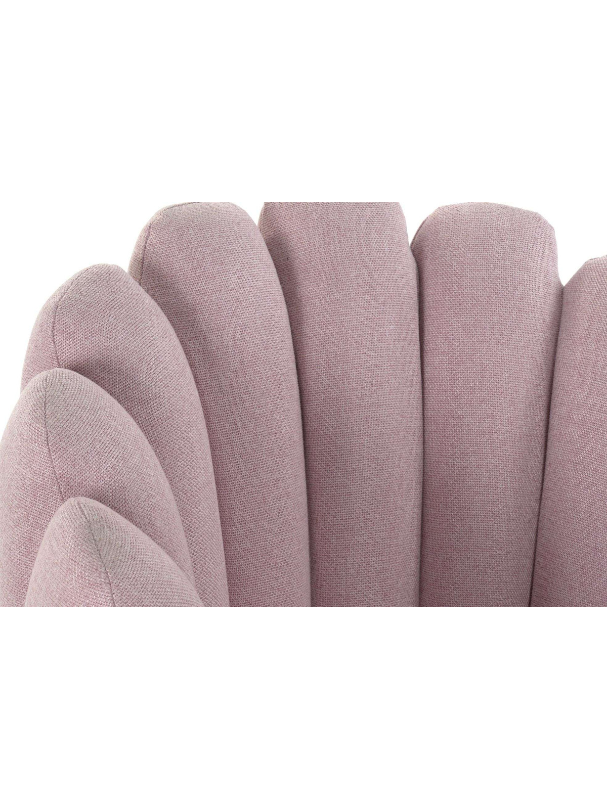 Fauteuil polyester MATAL coquillage rose