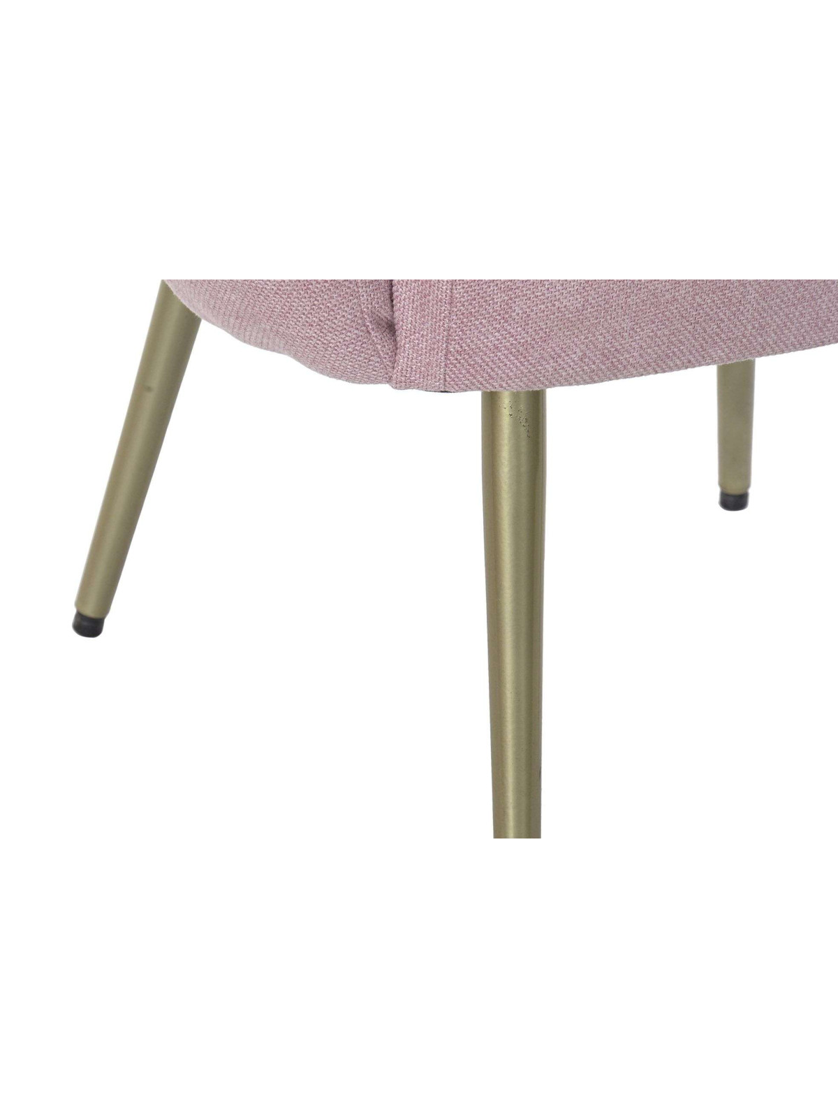 Fauteuil polyester MATAL coquillage rose