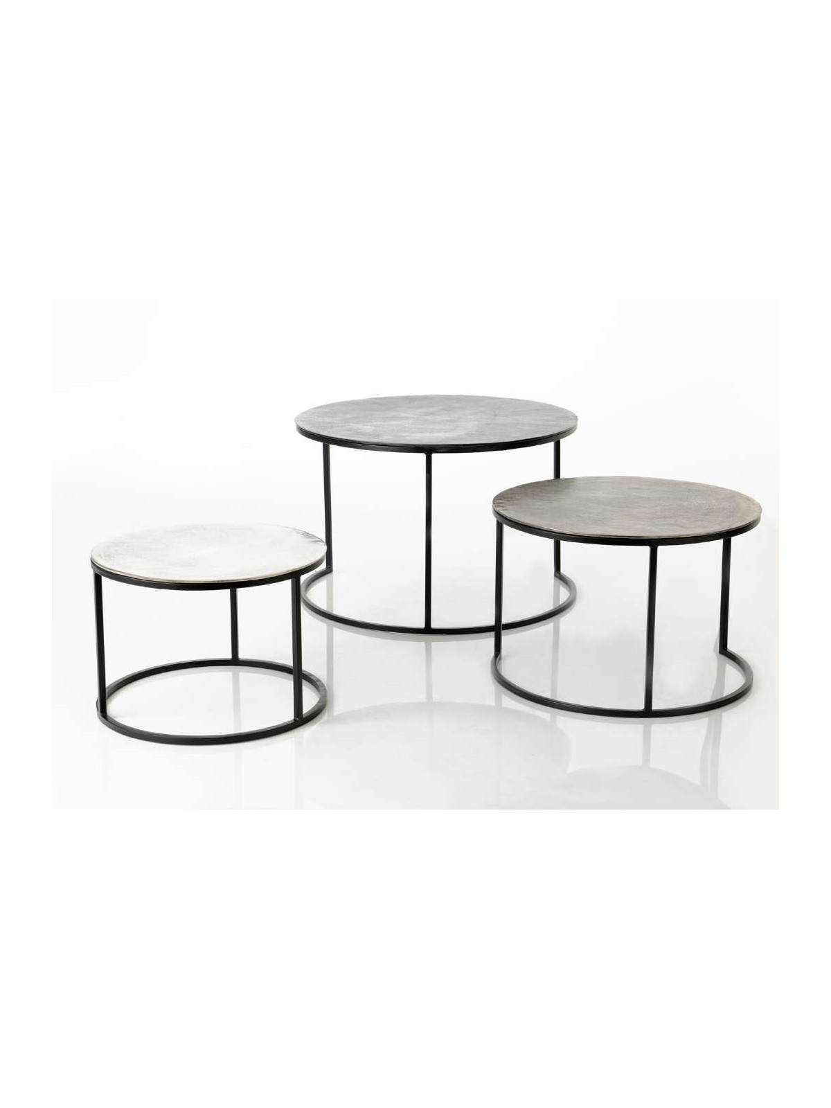 Set de 3 tables basses gigognes Fonte Amadeus