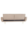 Canapé convertible velours 213X79X82 213X105X40