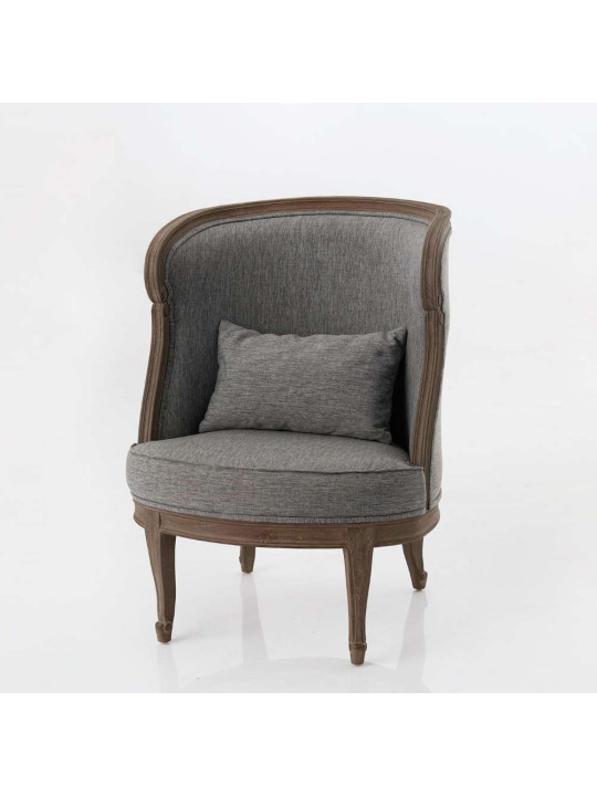 Fauteuil Capucine gris Amadeus