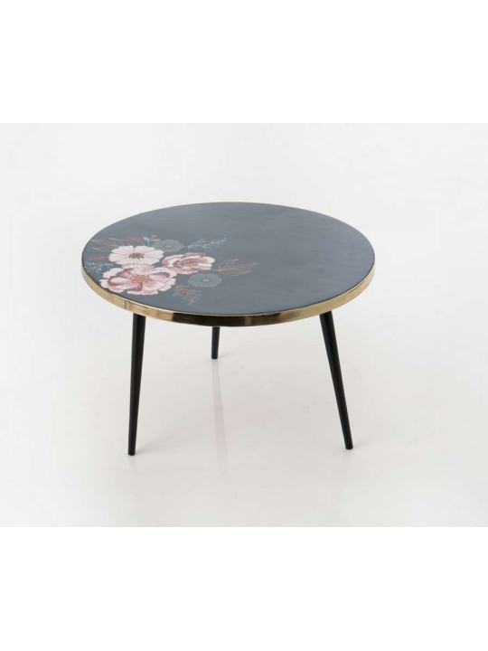 Set de 3 tables basses Floral Amadeus