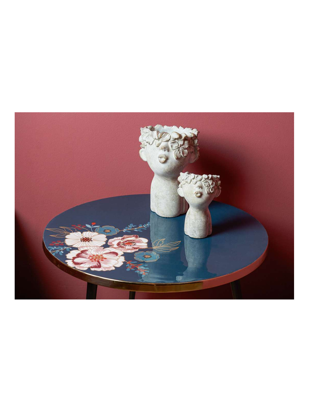 Set de 3 tables basses Floral Amadeus