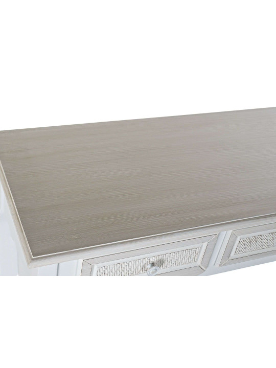 Grande console en bois blanc