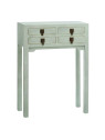 Console Shangai 4 tiroirs vert menthe