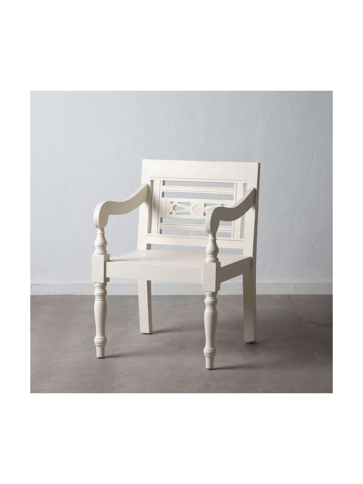 Fauteuil de jardin blanc Chloé