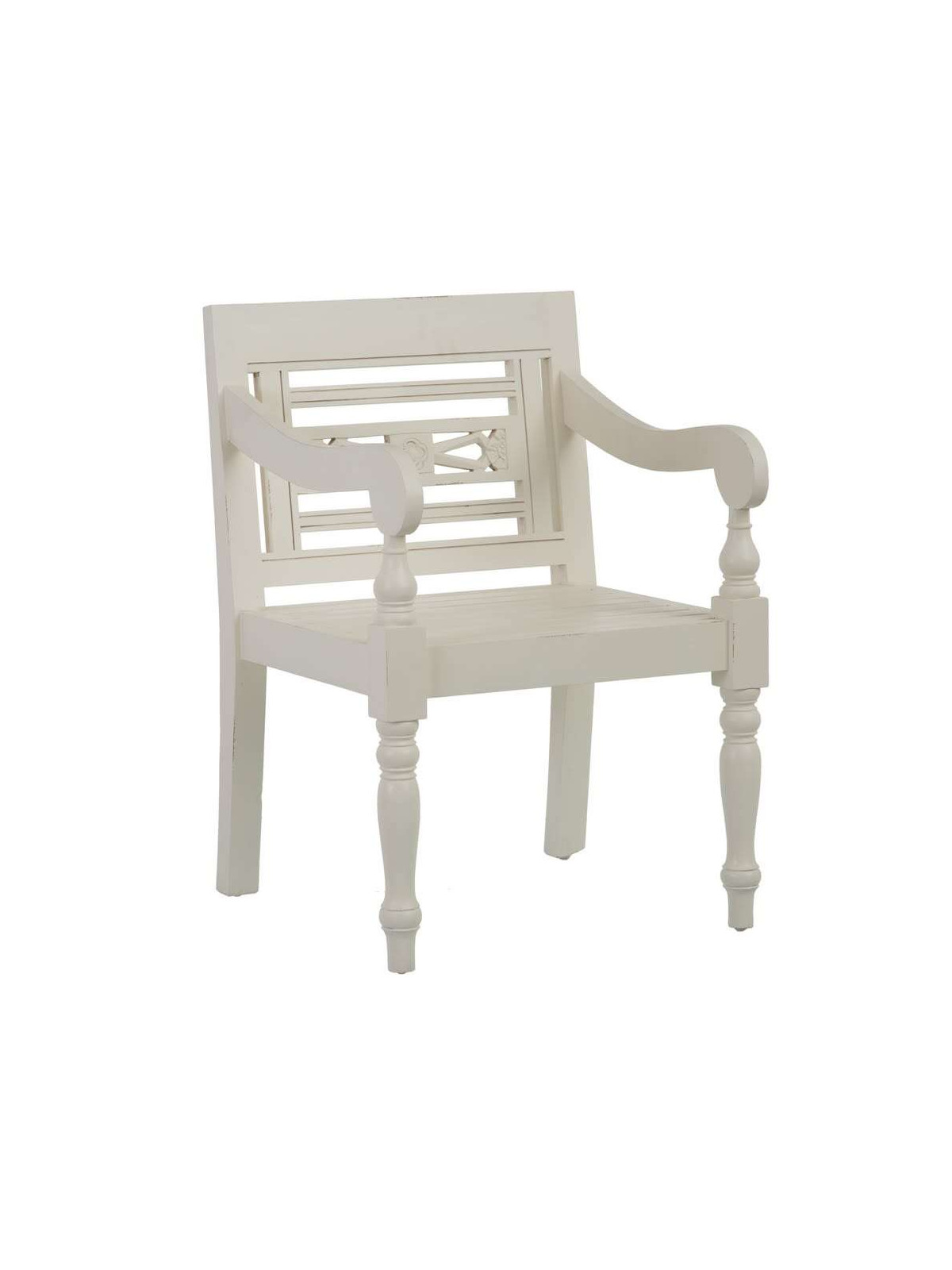 Fauteuil de jardin blanc Chloé