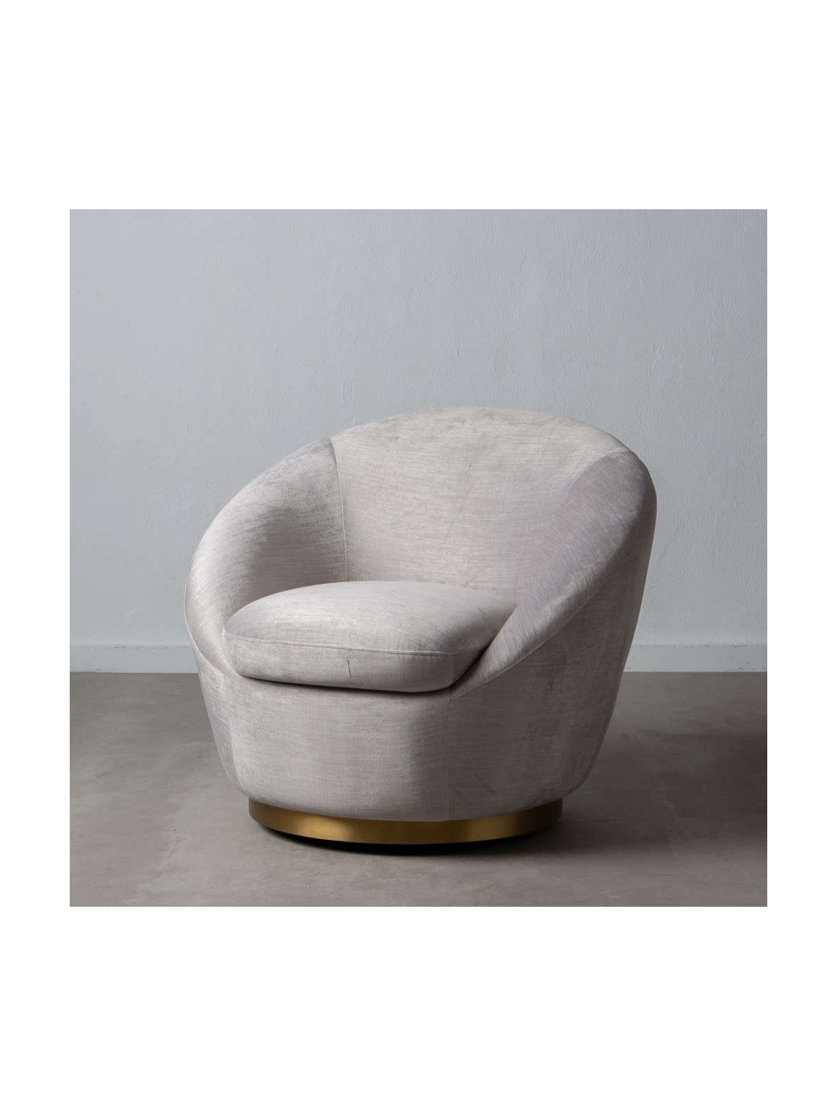 Fauteuil scandinave crème