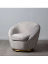 Fauteuil scandinave crème