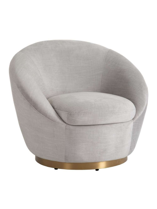 Fauteuil scandinave crème