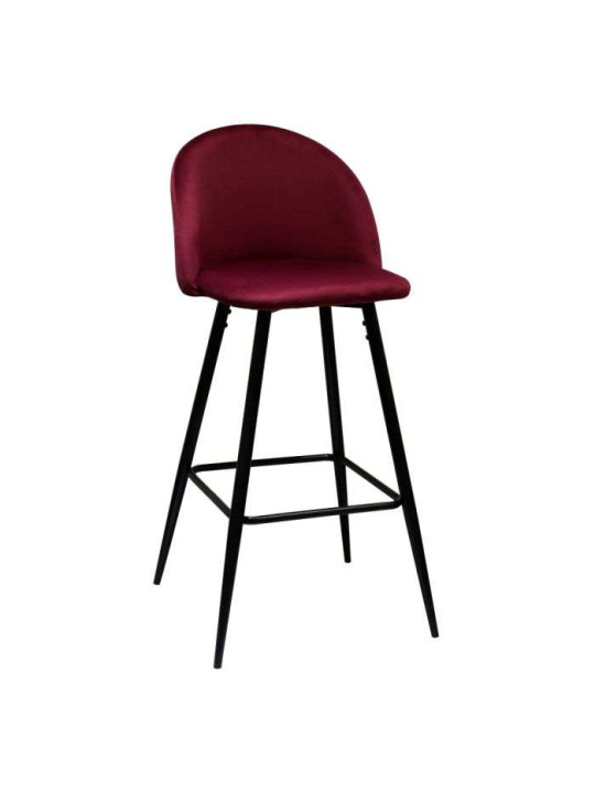 Tabouret de bar vintage bordeaux