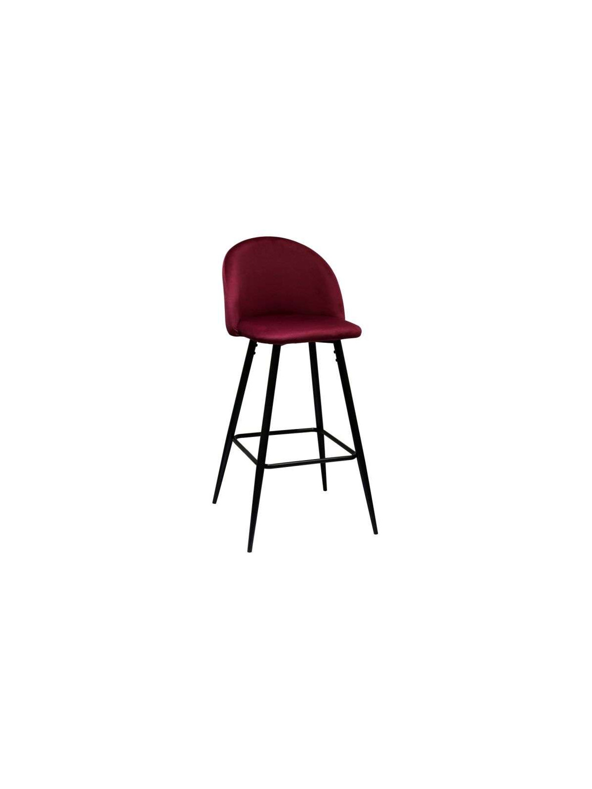 Tabouret de bar vintage bordeaux