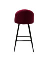 Tabouret de bar vintage bordeaux