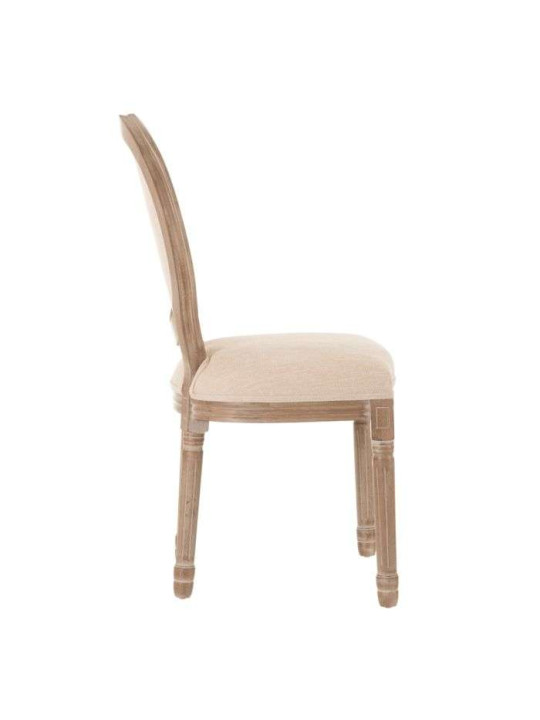 Chaise médaillon beige Léa