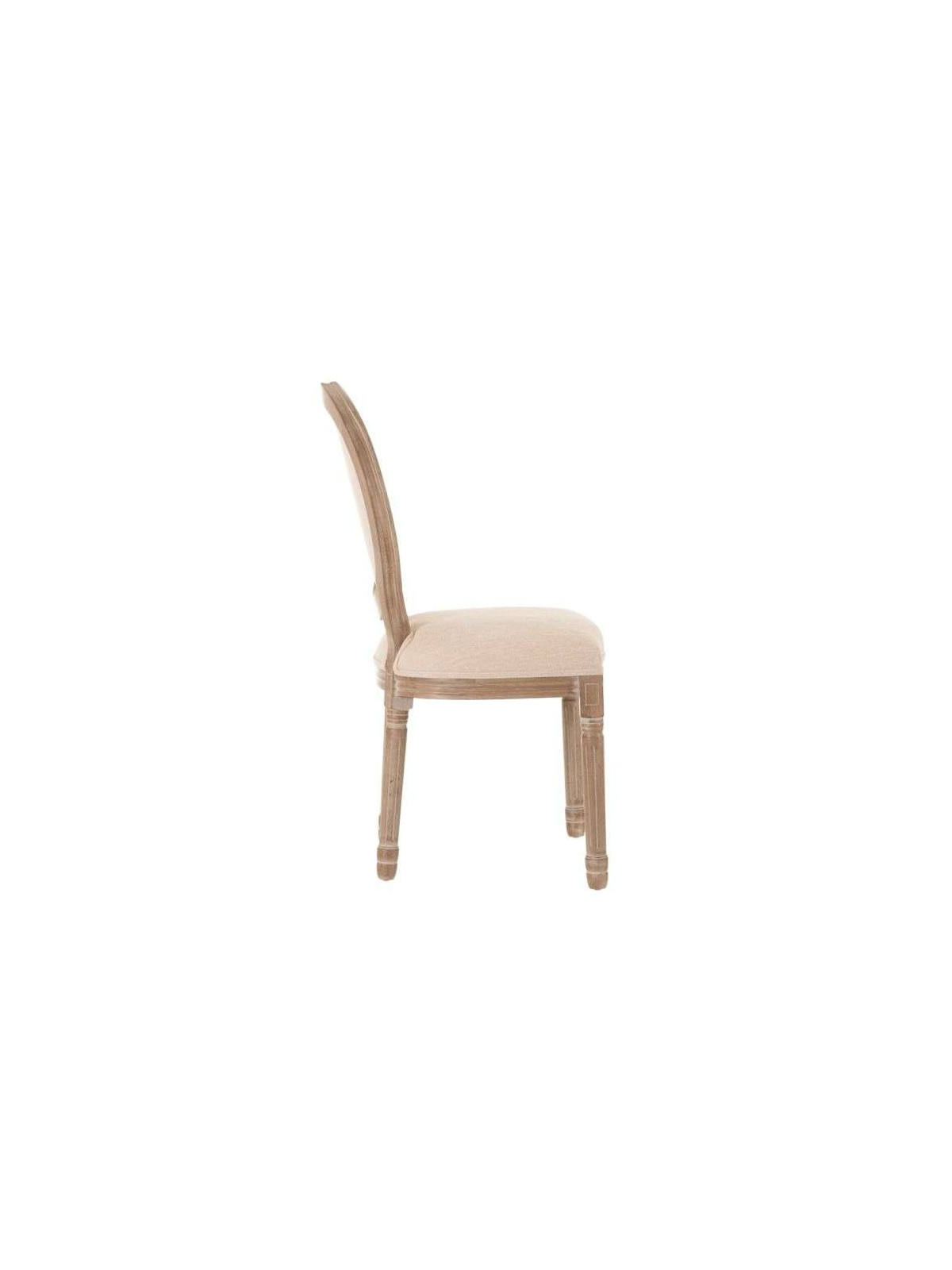 Chaise médaillon beige Léa