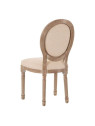 Chaise médaillon beige Léa