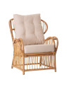 Fauteuil structural en rotin Nature