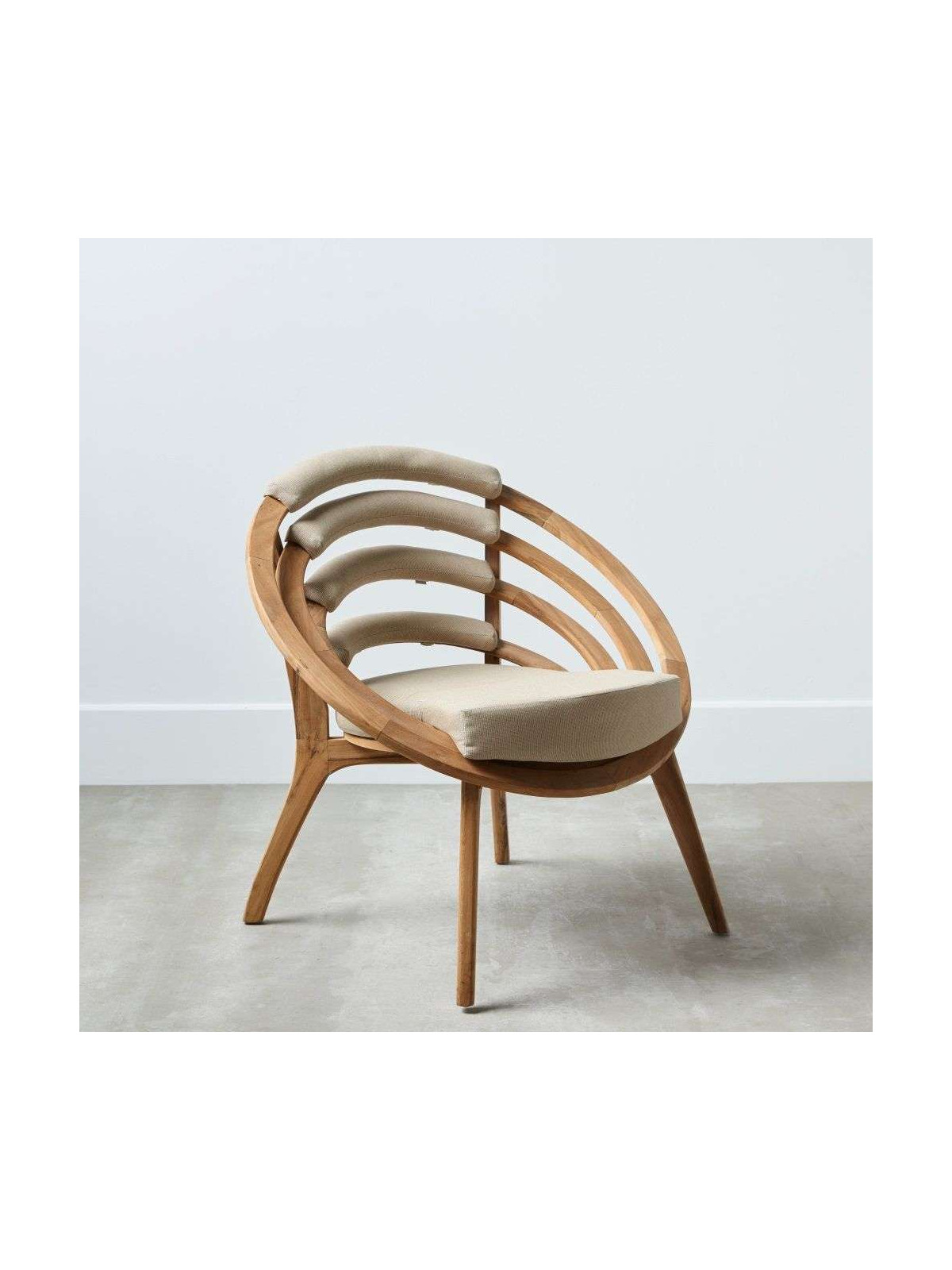 Fauteuil design en bois de Teck