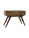 Console vintage 3 tiroirs en bois de sapin