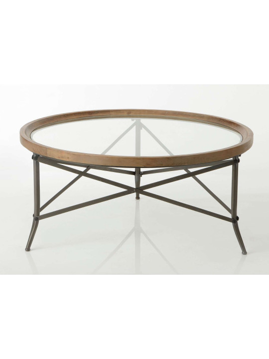 Table basse ronde en verre Amadeus