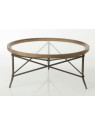 Table basse ronde en verre Amadeus