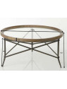 Table basse ronde en verre Amadeus