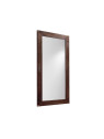 Grand miroir en bois brut