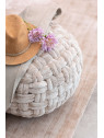 Pouf rond beige Jolipa