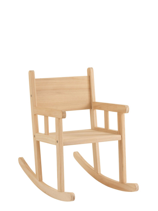 Chaise à bascule enfant en bois naturel