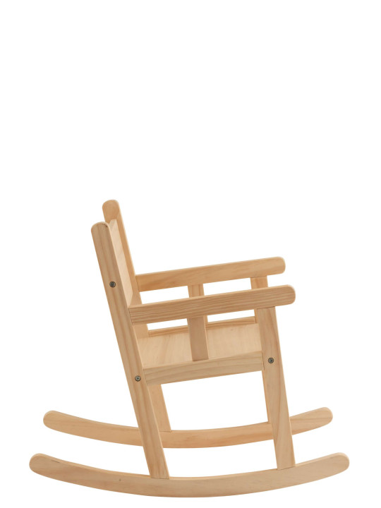 Chaise à bascule enfant en bois naturel