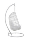 Chaise Suspendue acier blanc