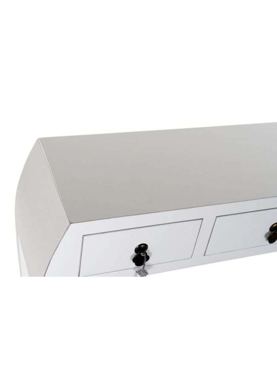 Console Chinoise Macao 3 tiroirs Blanche