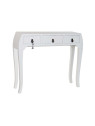 Console Chinoise Macao 3 tiroirs Blanche