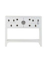 Console Chinoise Macao 6 tiroirs 2 portes BLANCHE