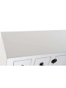 Console Chinoise Macao 6 tiroirs 2 portes BLANCHE